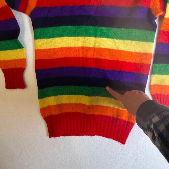 Vintage Rainbow Shetland Wool Made in Scotland Not Sized #1427 - Picture 10 of 10